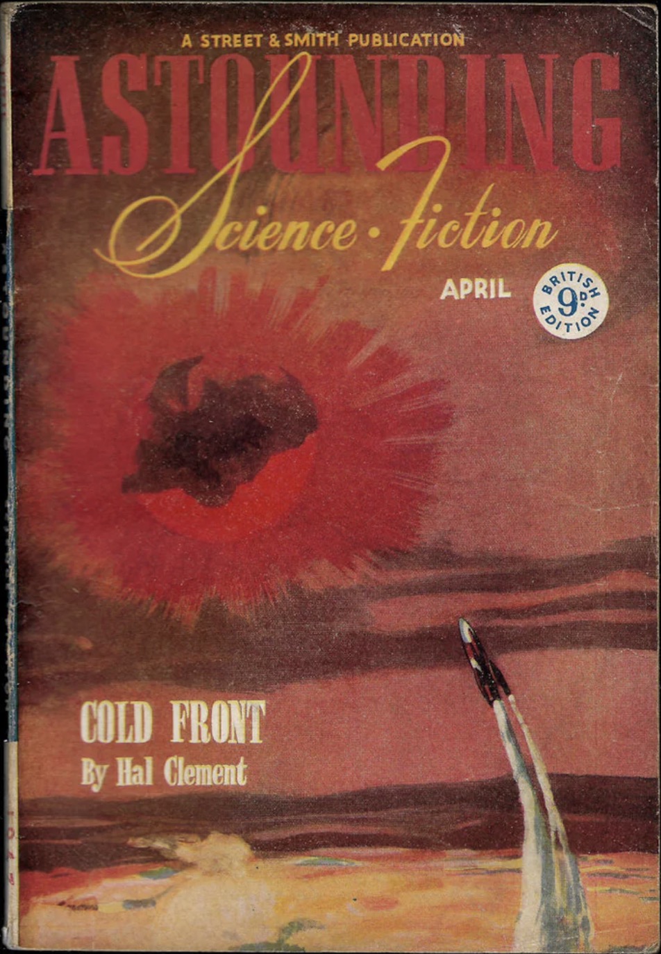 Astounding Science-Fiction, April 1947 - British edition book cover