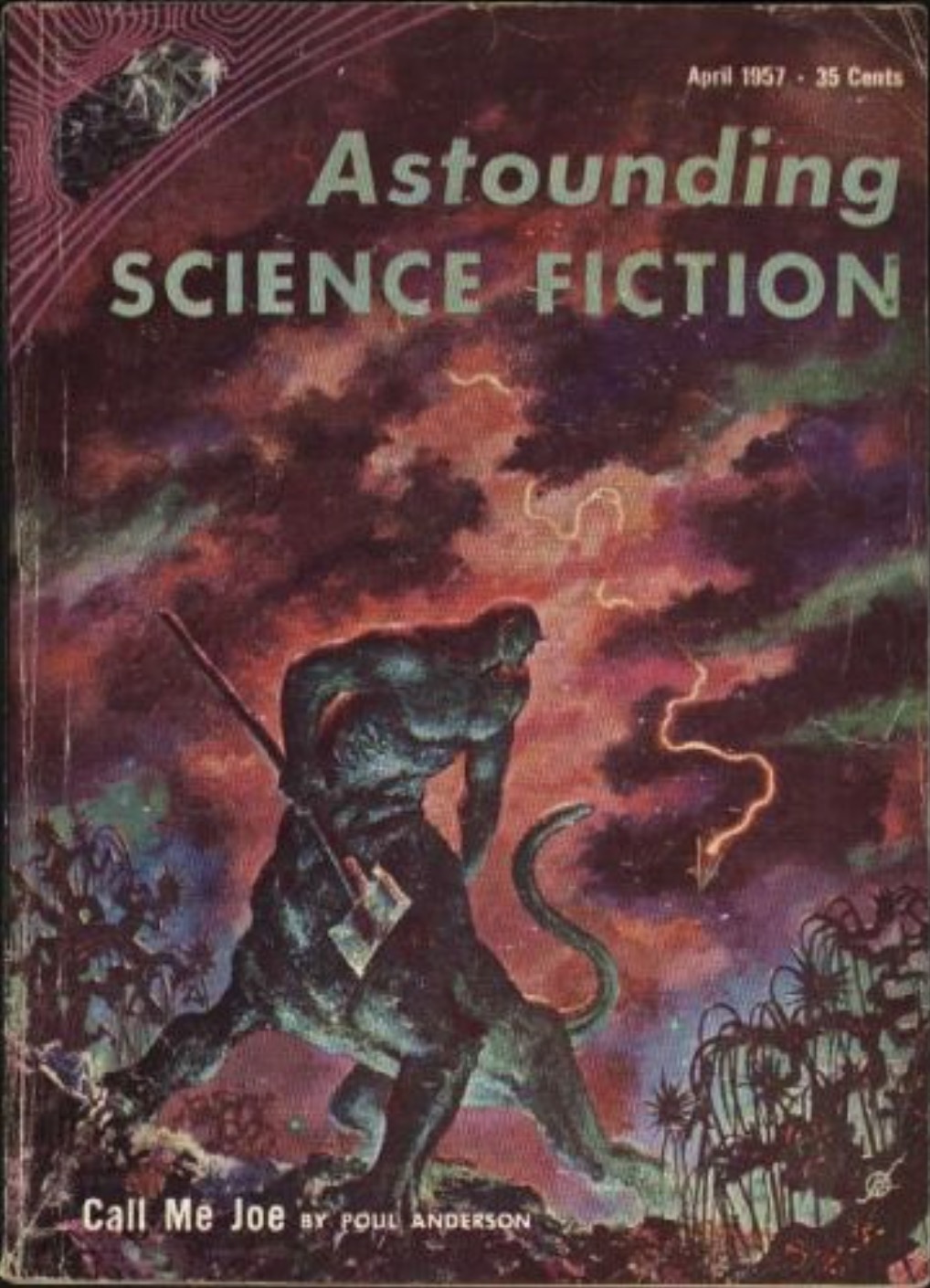 Astounding Science Fiction, April 1957 book cover