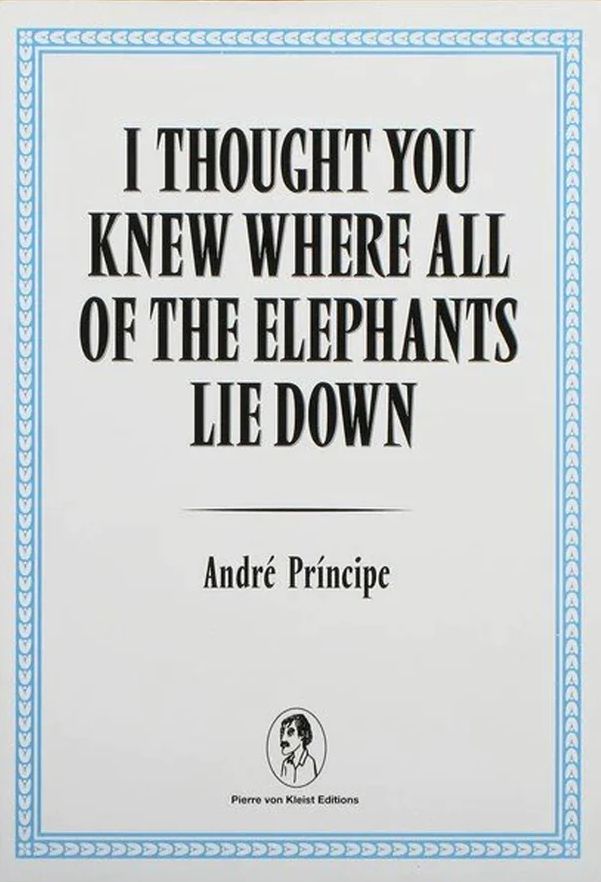 I Thought You Knew Where all of The Elephants Lie Down by André