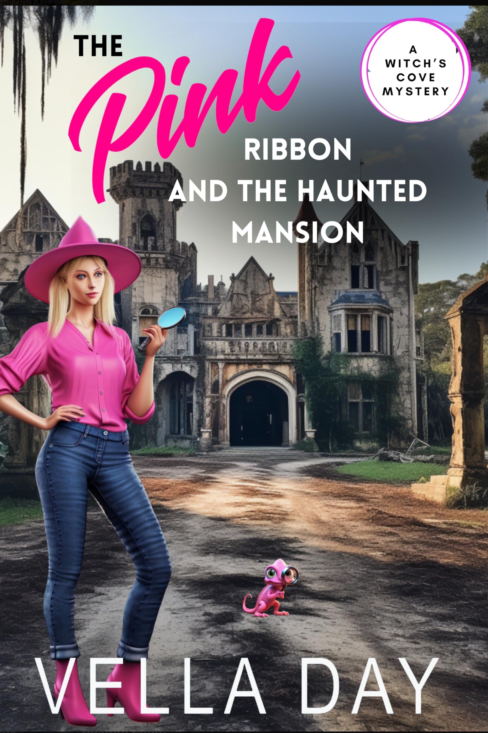 The Pink Ribbon and A Haunted Mansion book cover
