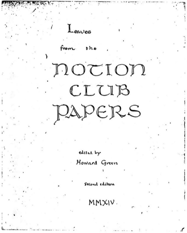 The Notion Club Papers