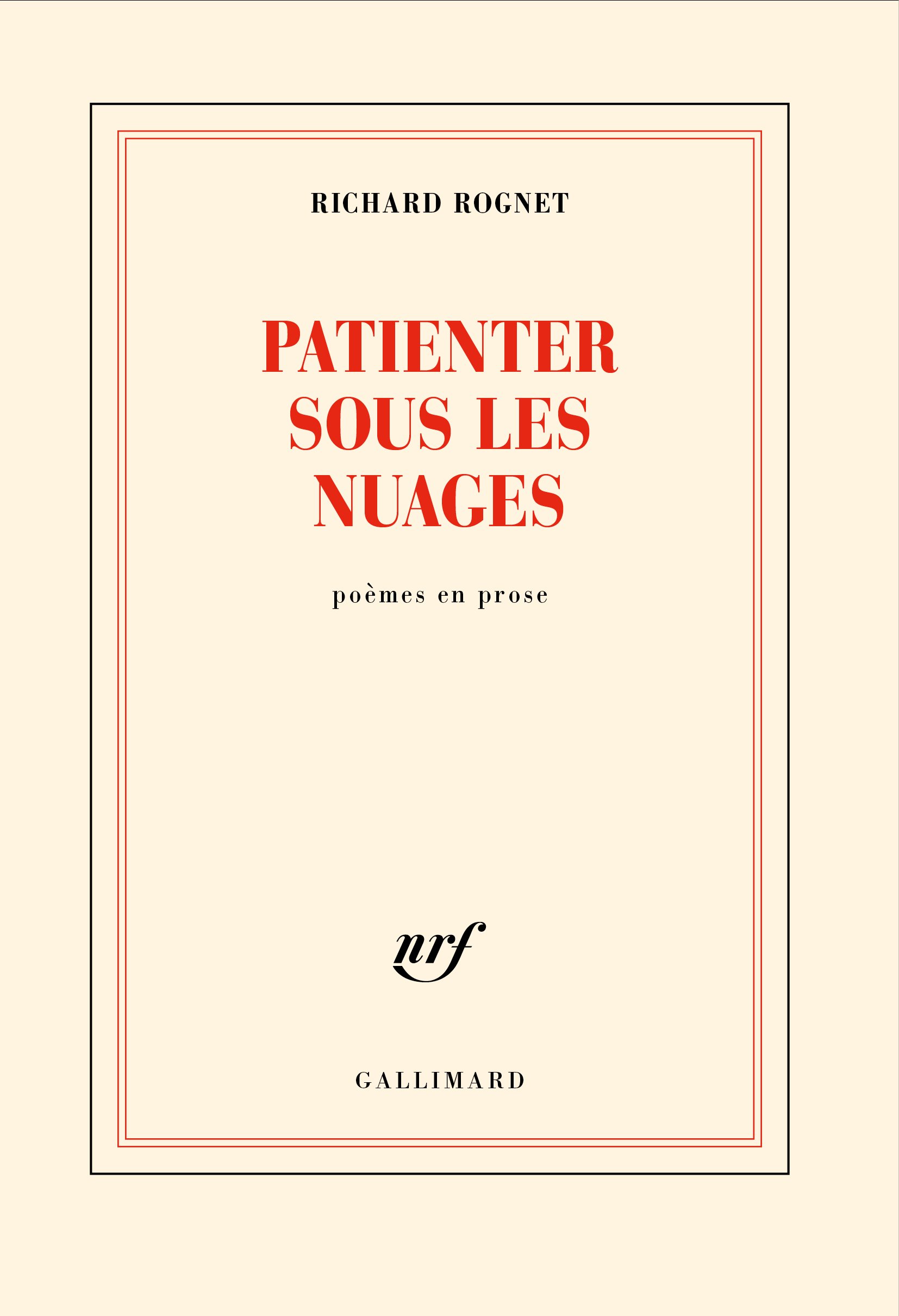 Patienter sous les nuages by Richard Rognet | Goodreads