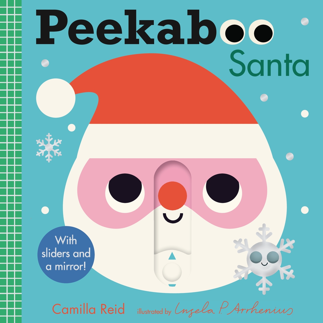 Peekaboo: Santa: (An Interactive Board Book for Babies & Toddlers with Mirror & Sliders to Push, Pull, or Turn. Cute Christmas Artwork Includes an Elf, Reindeer, Tree, & More.)