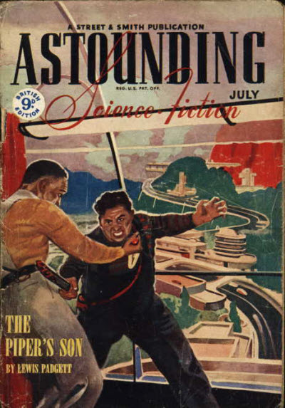 Astounding Science-Fiction, July 1945 - British edition book cover