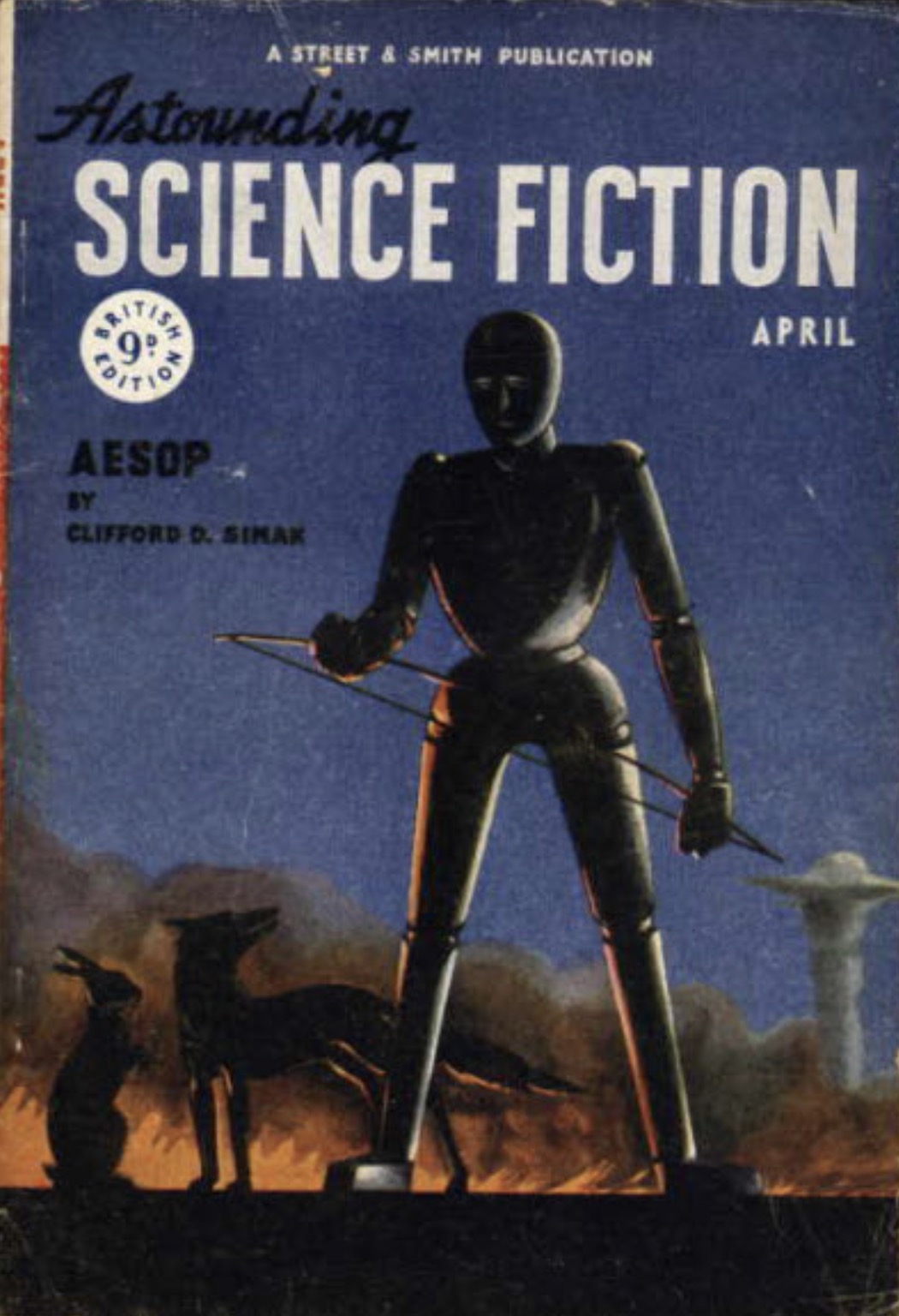 Astounding Science Fiction, April 1948 - British edition book cover