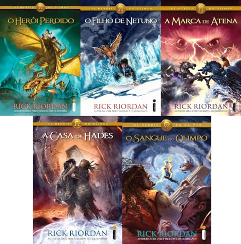 Os Herois do Olimpo Heroi Perdido, Filho de Netuno, Marca de Atena, Casa de Hades, Sangue do Olimpo book cover