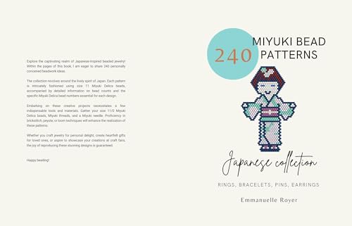 240 Japanese Bead Patterns Jewelry Designs for Creative Souls: Create Rings, Earrings, Bracelets & Pins Inspired by Japan