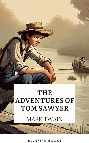 Book cover of Tom Sawyer's Adventures showcasing boyhood adventures