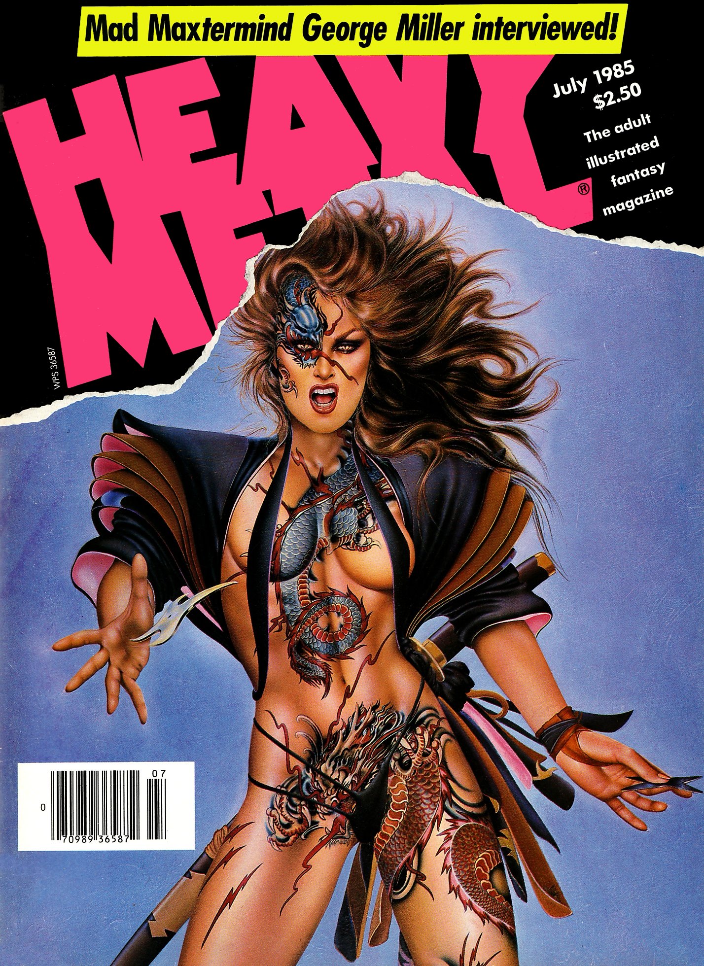 Heavy Metal, July 1985 book cover