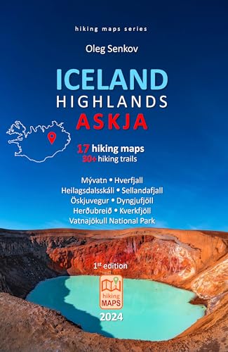 ICELAND, Highlands, Askja, hiking maps: for hikers, landscape photographers, nature lovers, digital nomads, travelers
