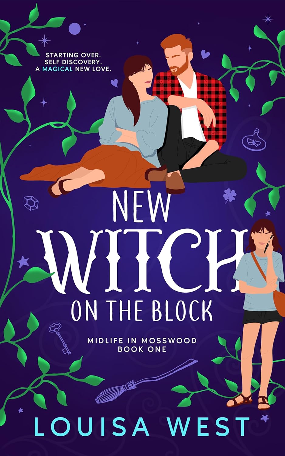 New Witch on the Block (Midlife in Mosswood #1) by Louisa West 