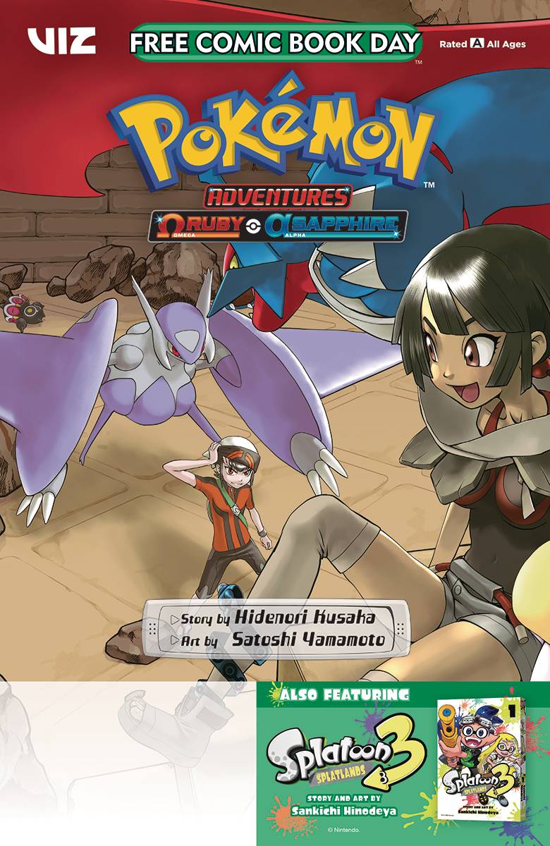 Free Comic Book Day 2024: Pokemon Adventures: Omega Ruby & Alpha Sapphire / Splatoon 3