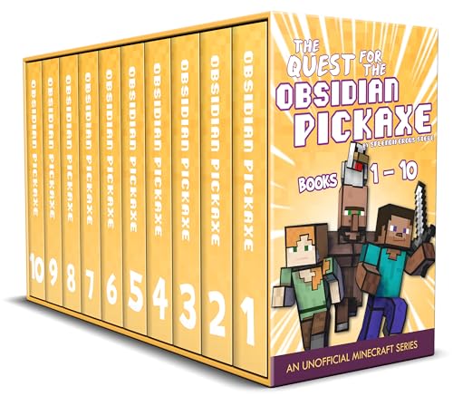 The Quest for the Obsidian Pickaxe, Books 1 - 10: An Unofficial Minecraft Series