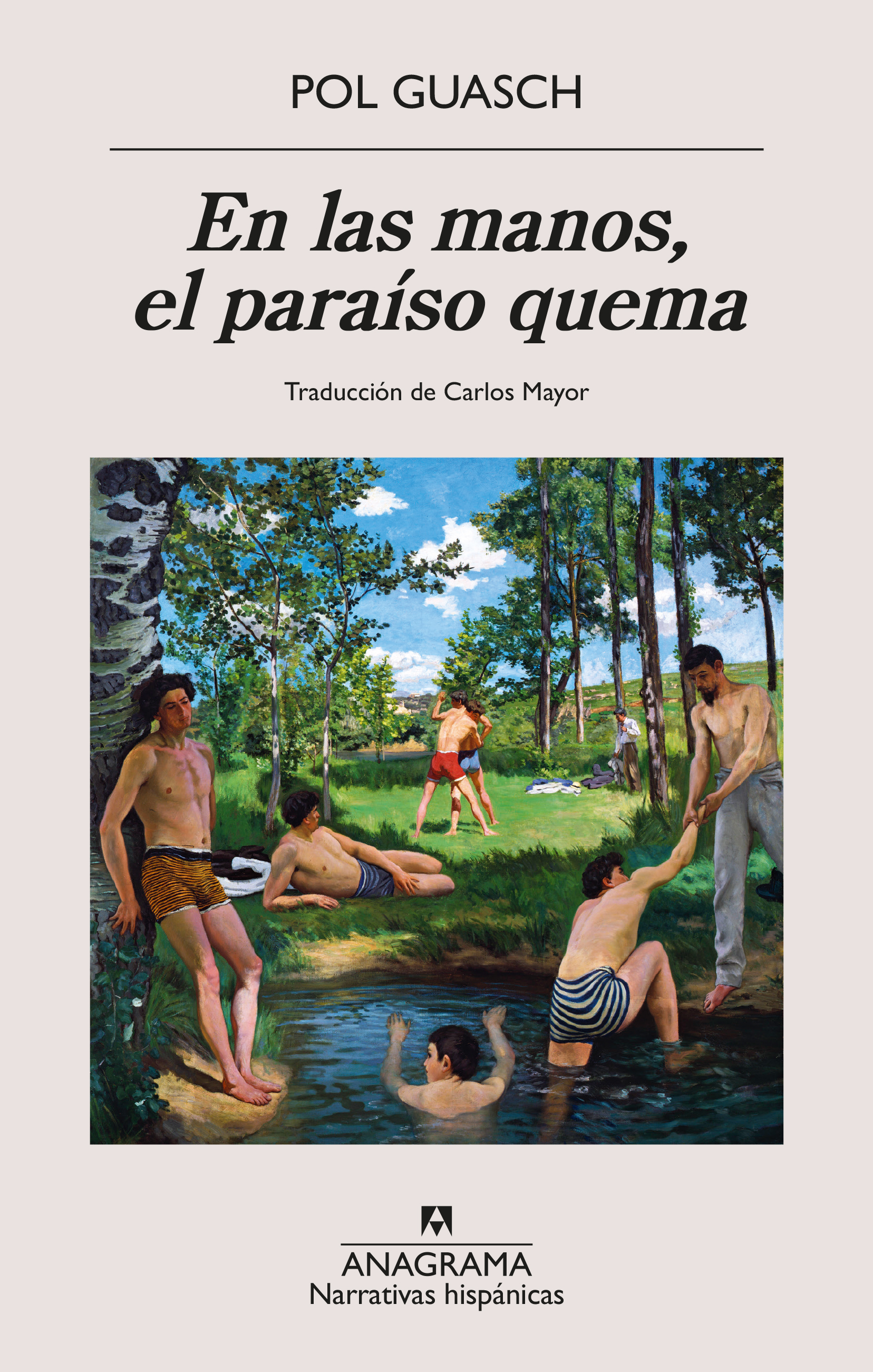En las manos, el paraíso quema book cover