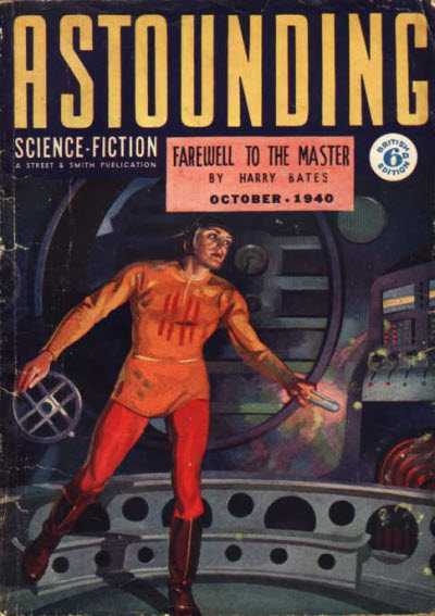 Astounding Science-Fiction, October 1940 - British edition book cover