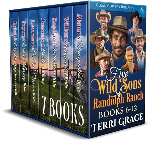 Sweet Christian Cowboy Romance From Randolph Ranch: 7 Special Stories Collection From The Five Wild Sons of Randolph Ranch Series