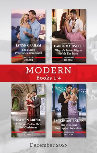 Modern Box Set 1-4 Dec 2023/The Maid's Pregnancy Bombshell/Virgin's Stolen Nights With The Boss/A Billion-Dollar Heir For Christmas/His Innocent Un