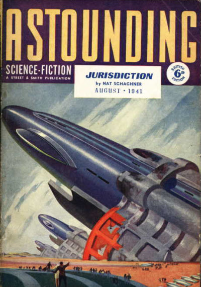 Astounding Science-Fiction, August 1941 - British edition book cover
