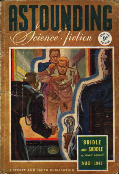 Astounding Science-Fiction, August 1942 - British edition book cover