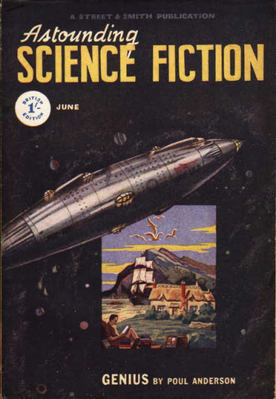 Astounding Science Fiction, June 1949 - British edition book cover