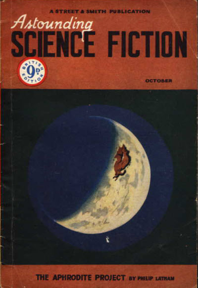 Astounding Science Fiction, October 1949 - British edition book cover