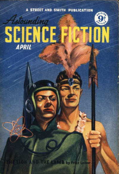 Astounding Science Fiction, April 1951 - British edition book cover