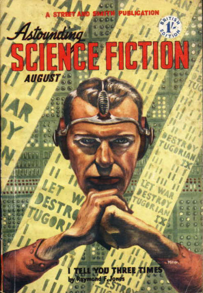 Astounding Science Fiction, August 1951 - British edition book cover