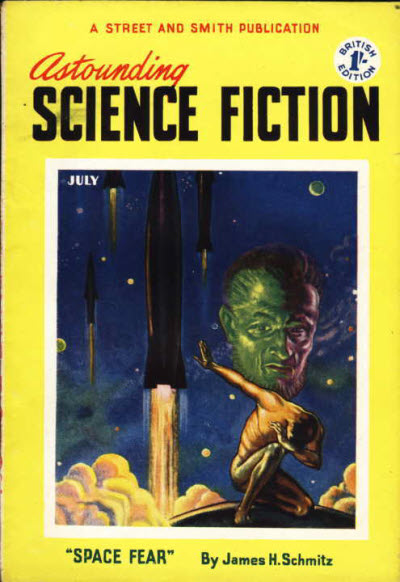 Astounding Science Fiction, July 1952 - British edition book cover