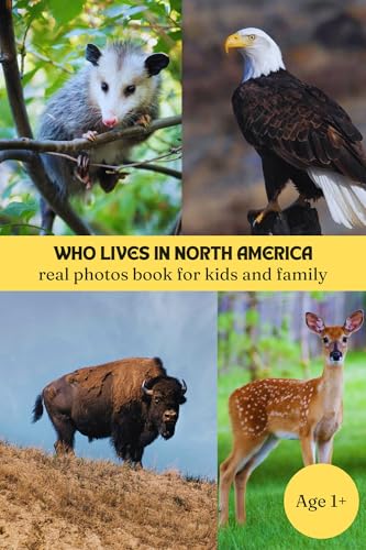 Who Lives In North America: Real Photos Book For Kids And Family About The World