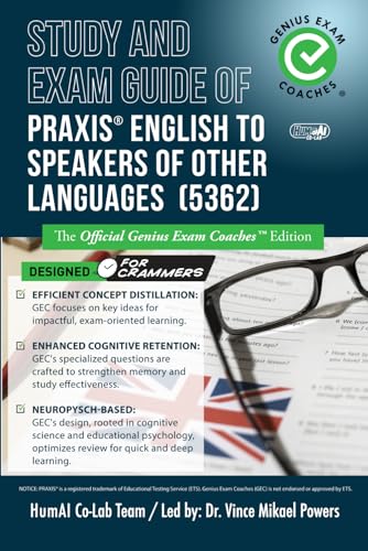 Study and Exam Guide for Praxis English to Speakers of Other Languages ...
