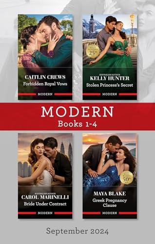 Modern Box Set 1-4 Sept 2024/Forbidden Royal Vows/Stolen Princess's Secret/Bride Under Contract/Greek Pregnancy Clause