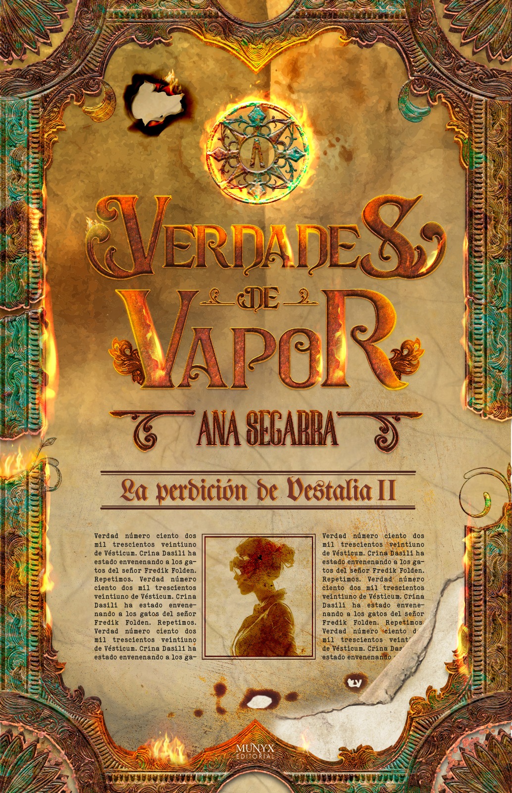 La perdición de Vestalia book cover 2