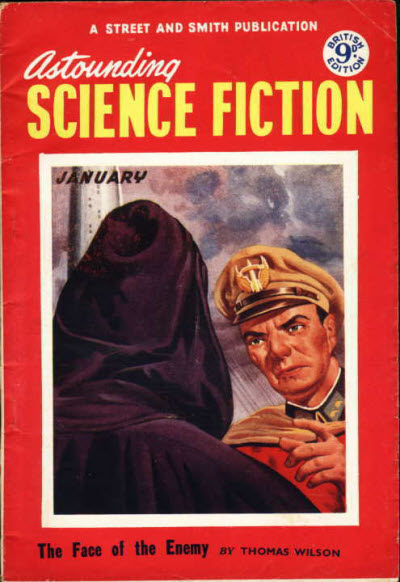Astounding Science Fiction, January 1953 - British edition book cover