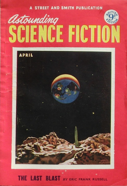 Astounding Science Fiction, April 1953 - British edition book cover