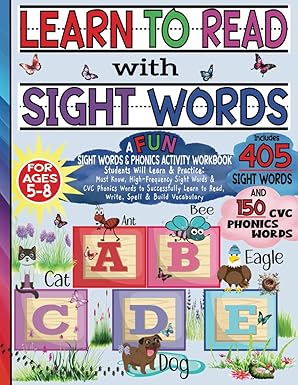 Learn to Read - Sight Words & Phonics Children's Learning Book: For ...