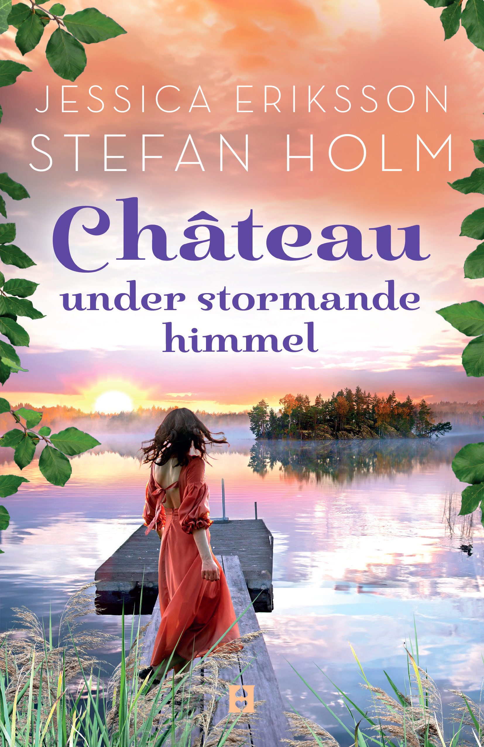 Château under stormande himmel