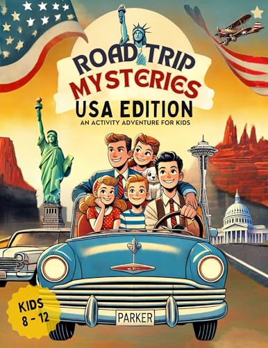 The Road Trip Mysteries: USA Edition: Activity Adventure Book for Kids ...