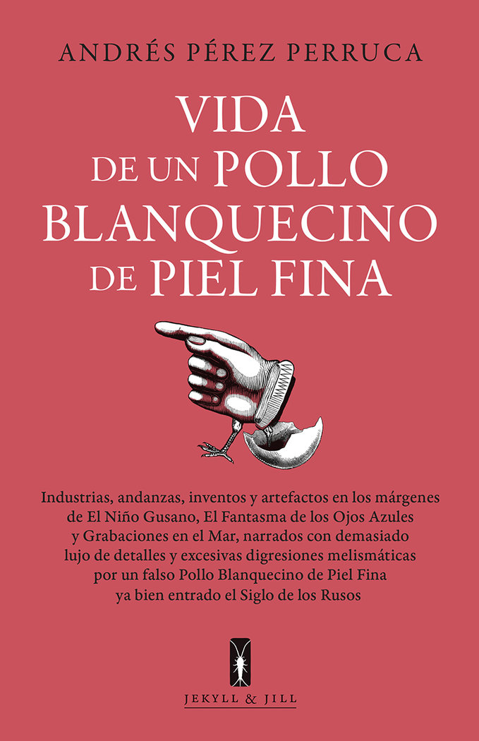 Vida de un pollo blanquecino de piel fina