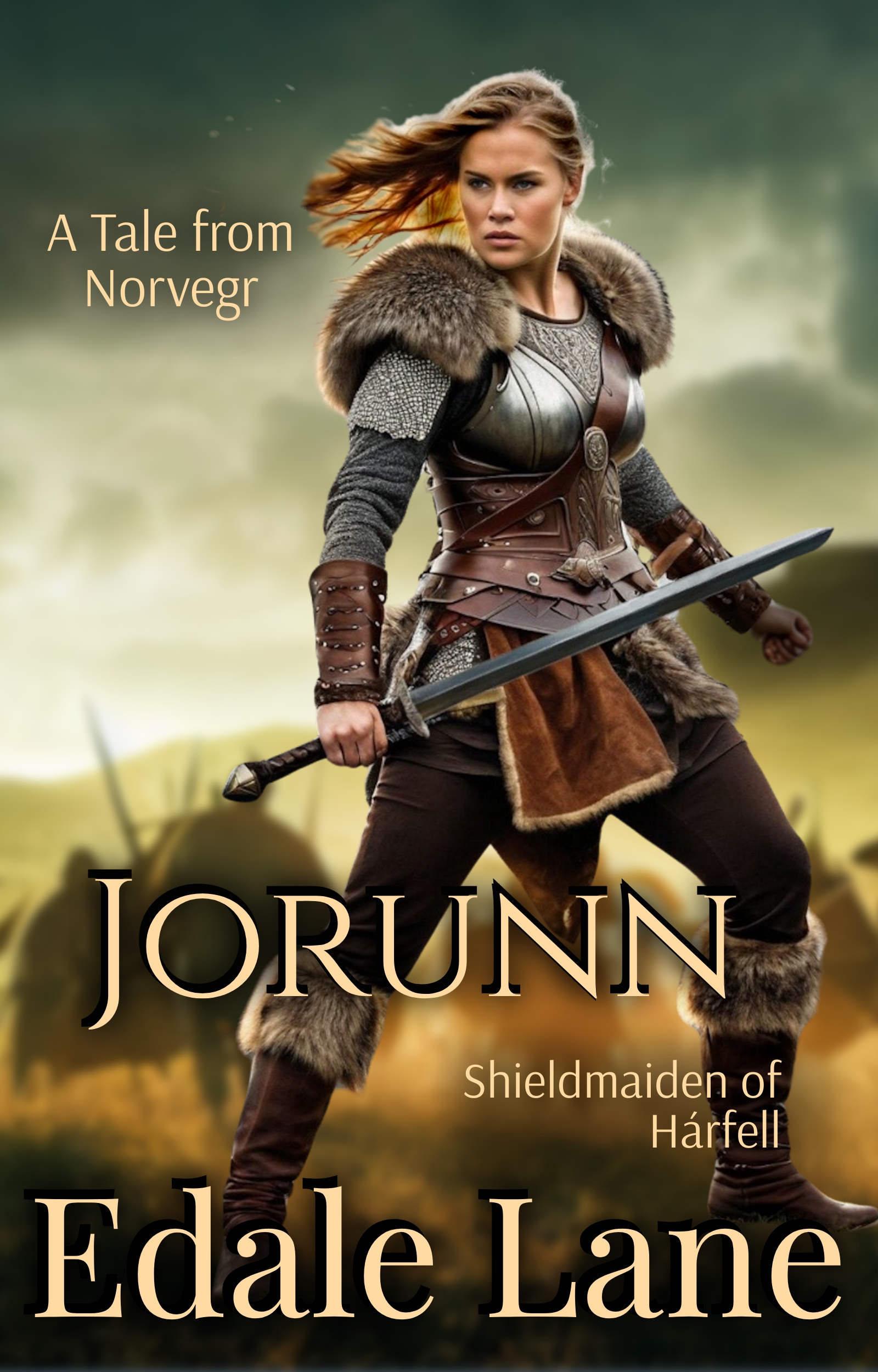 Jorunn, Shieldmaiden of Hárfell book cover
