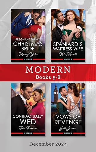 Modern Box Set 5-8 Dec 2024/Pregnant Enemy, Christmas Bride/Spaniard's Waitress Wife/Contractually Wed/Vows Of Revenge