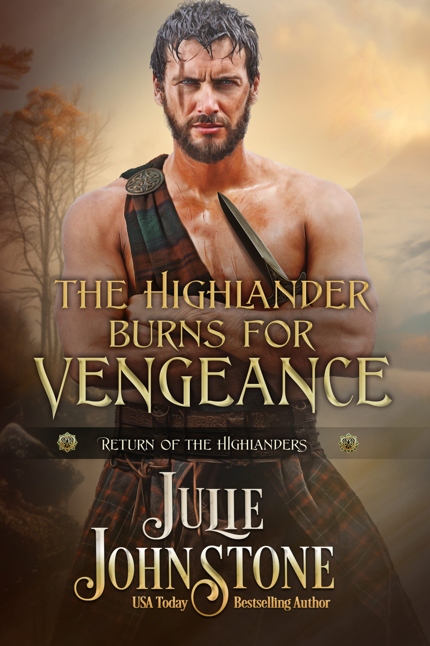 The Highlander Burns for Vengeance book cover
