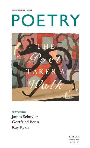 Poetry (November 2009), The Poet Takes a Walk book cover