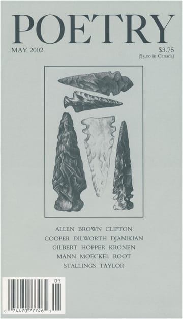 Poetry Magazine May 2002 book cover