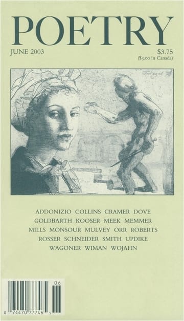 Poetry June 2003 book cover