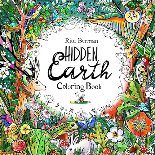 Hidden Earth Coloring Book: Color and Breathe