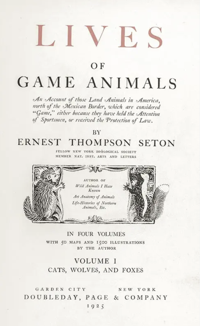 Lives Of Game Animals book cover