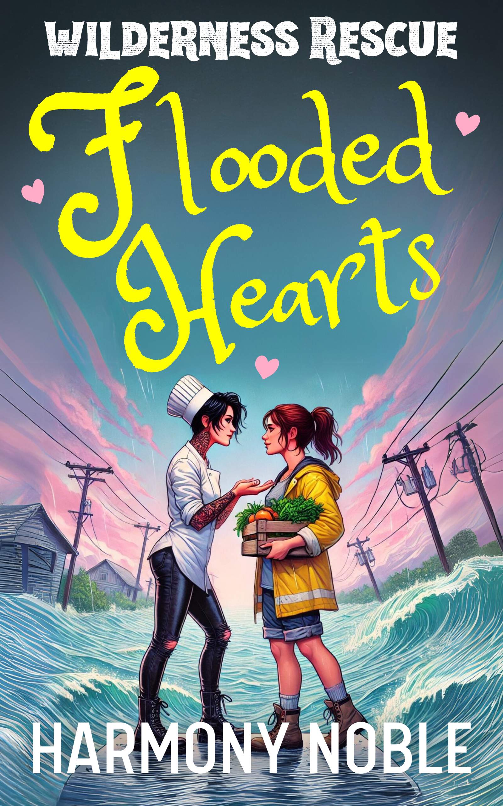 Wilderness Rescue Flooded Hearts: A Sapphic Alaska Rescue Romance