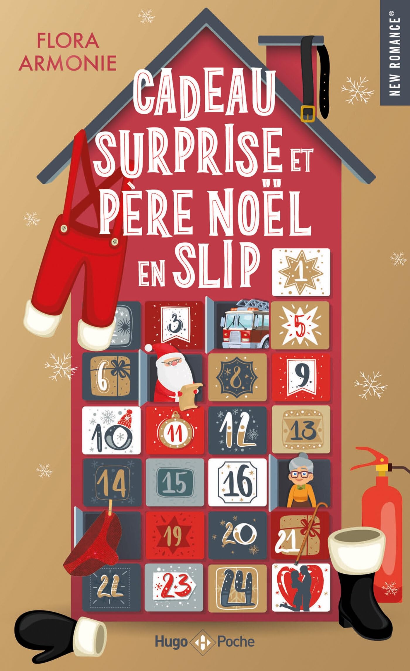 Cadeau surprise et père Noël en slip book cover