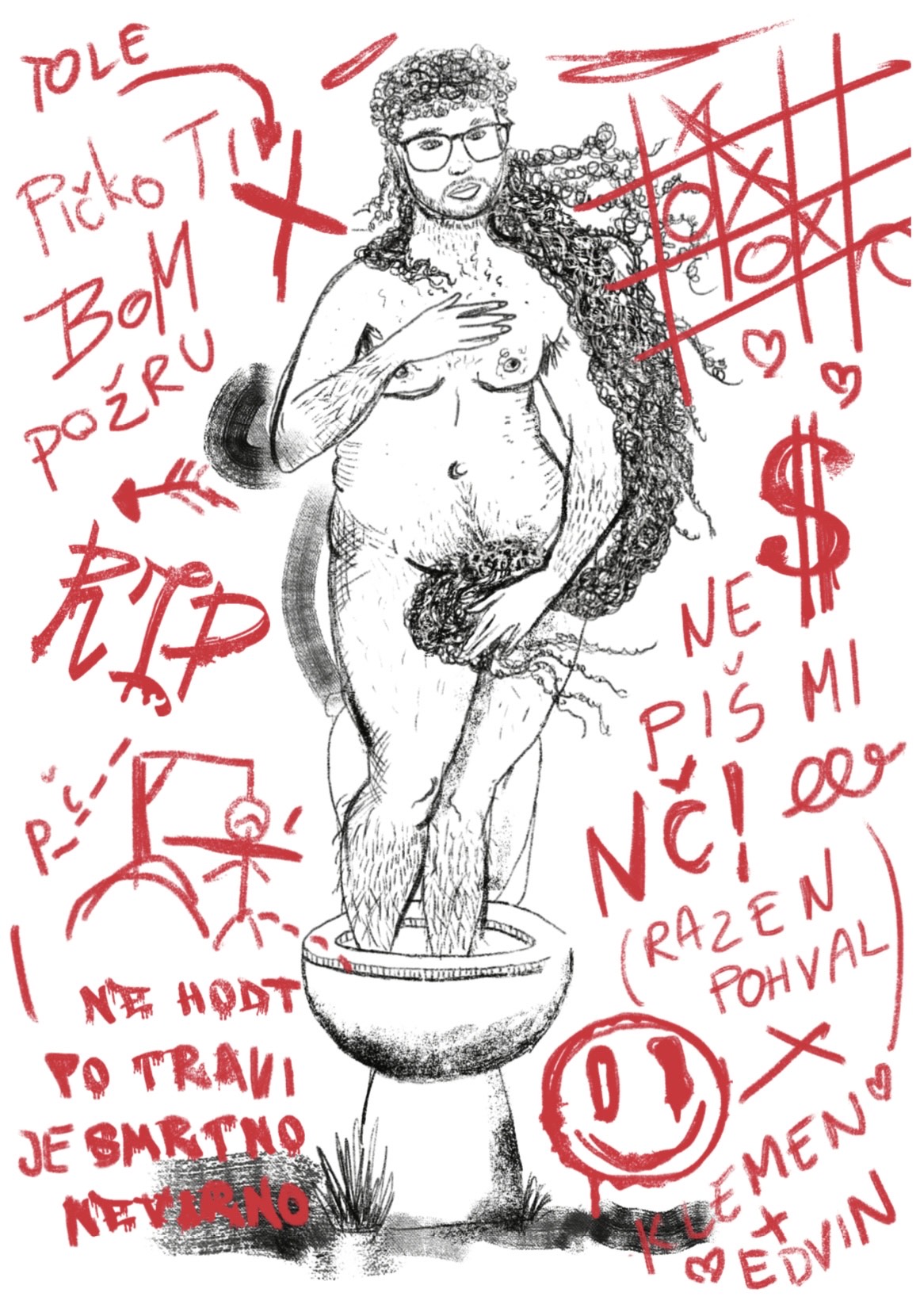Megalomast; Izbruhijada