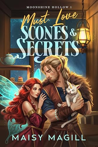 Must Love Scones and Secrets: A Cozy Fantasy Romance (Moonshine Hollow Book 1)